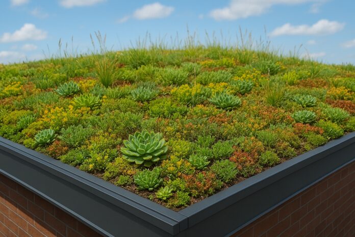 Озеленение крыш с помощью кровельного субстрата