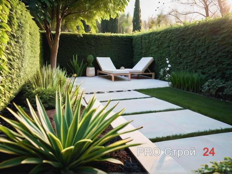 Создание теневых зон с помощью высоких насаждений