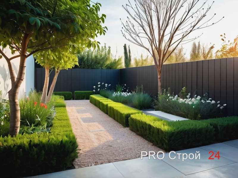 Использование декоративных кустарников как основы композиции
