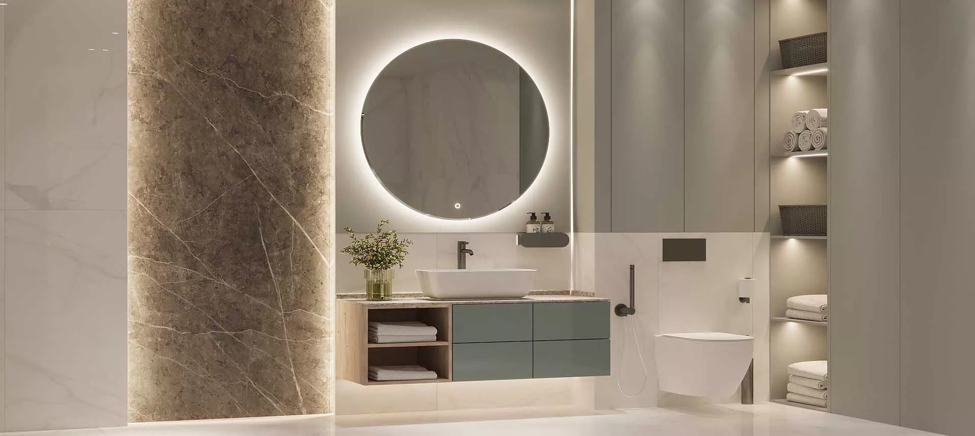 Элегантность и практичность в ванной мебели